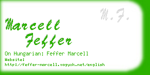 marcell feffer business card
